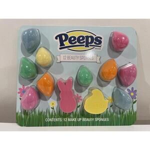 Peeps Brand 12-Piece Makeup Beauty Sponge Set – Brand New